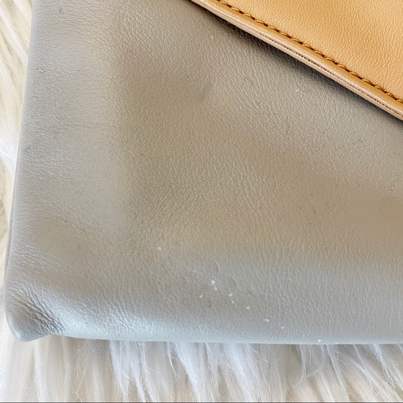 Loeffler Randall Leather Purse Bag Tan/Gray - Picture 13 of 16